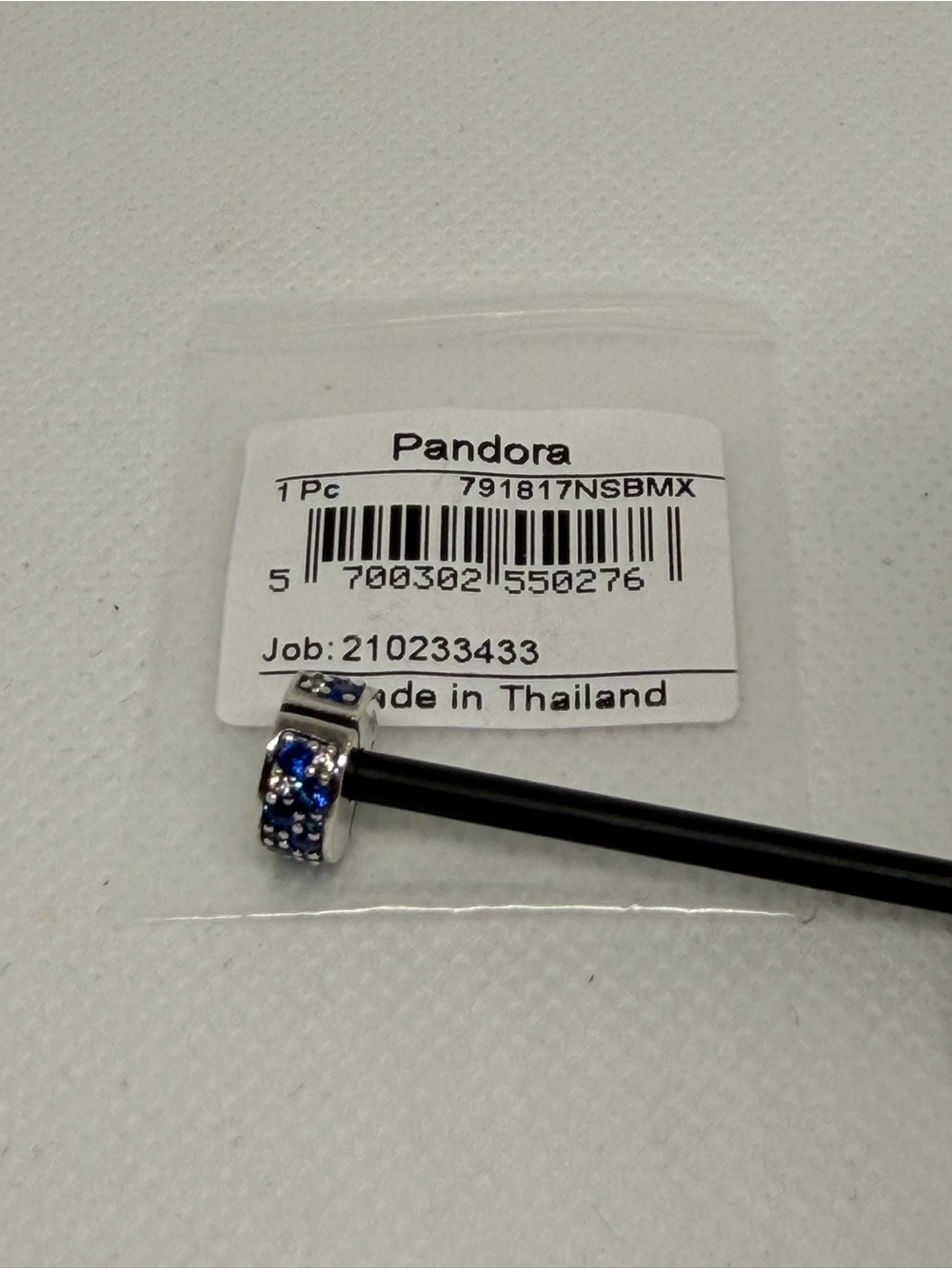Pandora 791817NSBMX Blue Crystal Spacer Charm